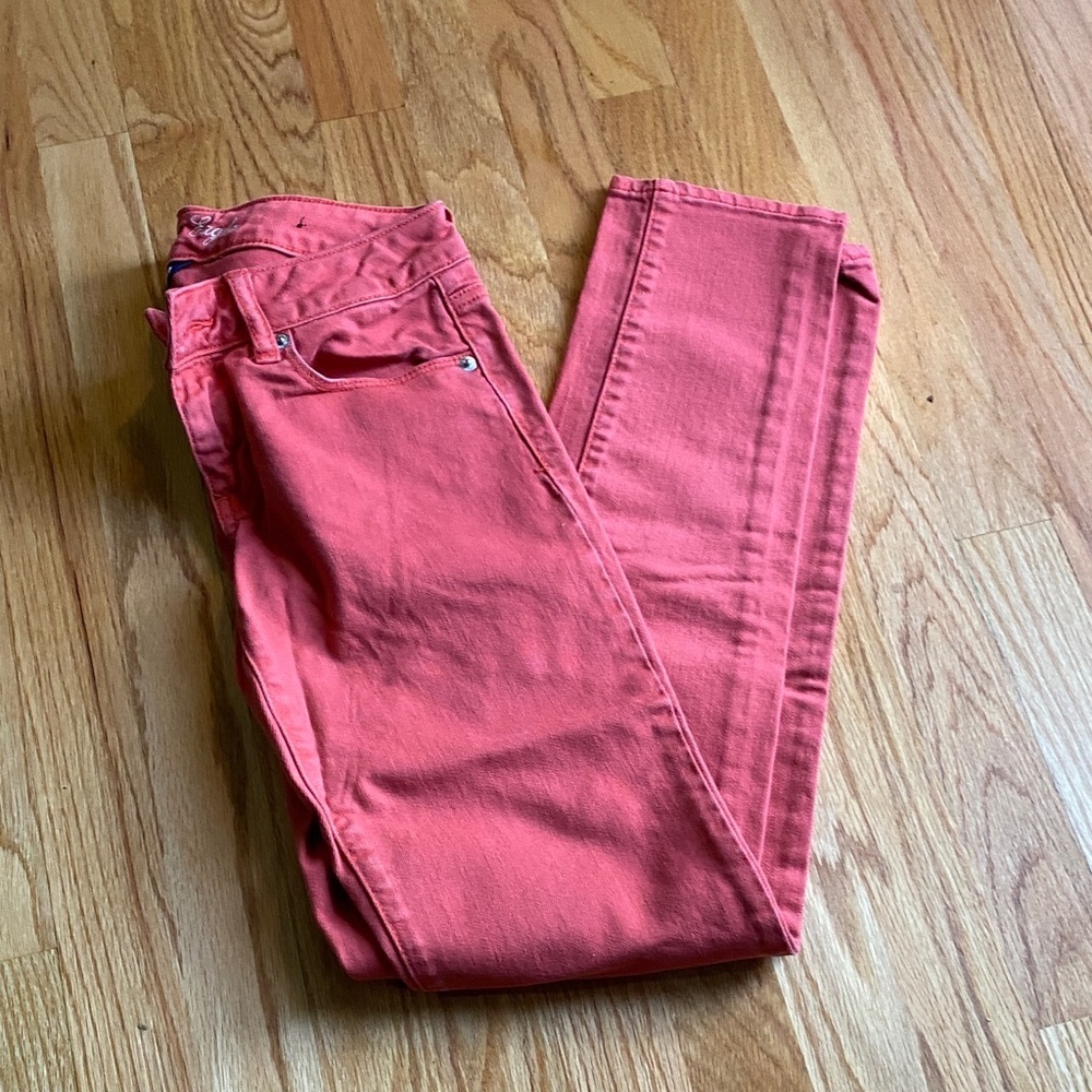 American Eagle Outfitters Coral Skinny Jeans